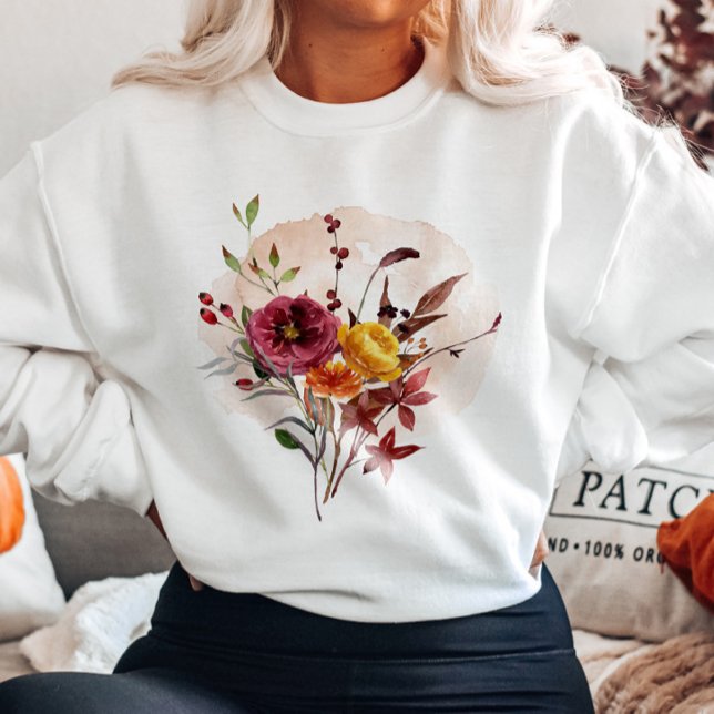Fall Watercolor bouquet T Shirt (Skapare uppladdad)