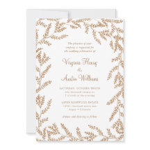 Fall Watercolor Löv Bröllop