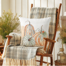 Fall Watercolor Pumpkins Kudde