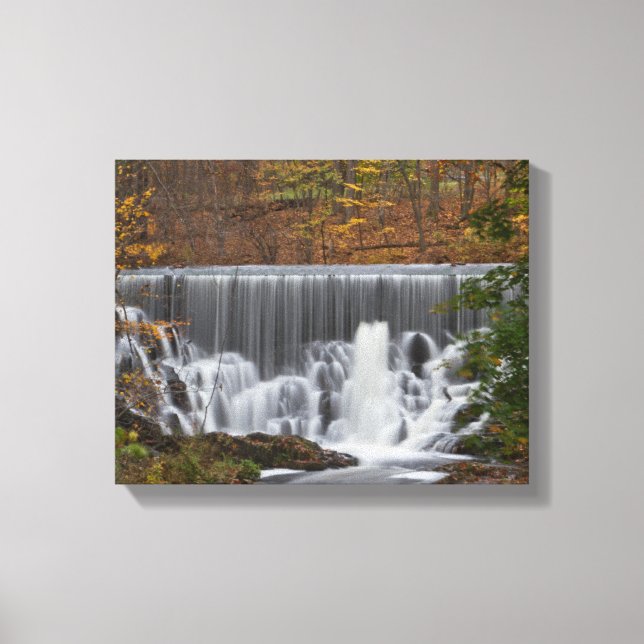 Fall Waterfall Canvastryck (Framsida)