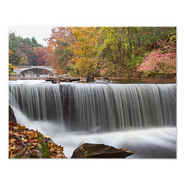 Fall Waterfall i Vanderbyggda Fototryck