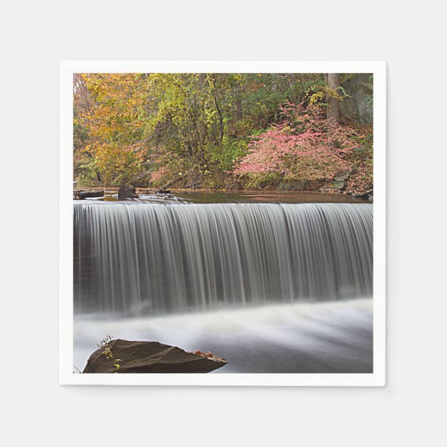Fall Waterfall i Vanderbyggda Pappersservett (Framsidan)