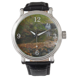 Fall Waterfall och Bäck Pennsylvania Nature Armbandsur