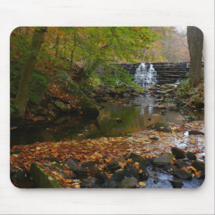 Fall Waterfall och Bäck Pennsylvania Nature Musmatta