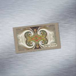 "Fall Wedding Bord Favor" Affärskort Magnet