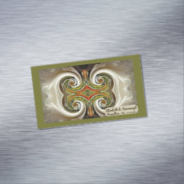 "Fall Wedding Bord Favor" Affärskort Magnet