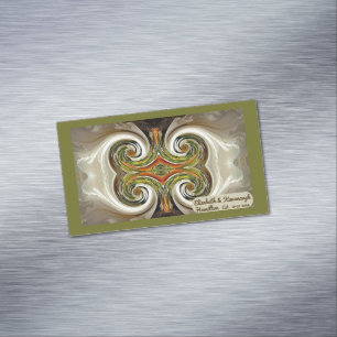 "Fall Wedding Bord Favor" Affärskort Magnet