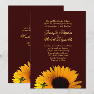 Fall Wedding Inbjudningar