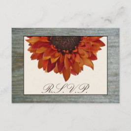 Fall Wedding OSA - Solros & Barnwood Kort