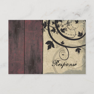 Fall Wedding Response OSA kort Barn Board