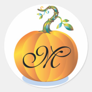 Fall Wedding Seal Sticker Runt Klistermärke