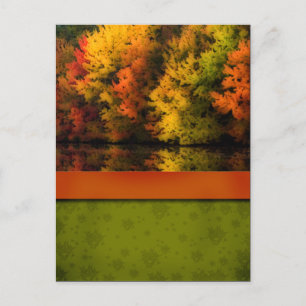 Fall Wedding-vykort Vykort