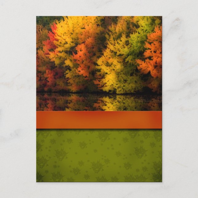 Fall Wedding-vykort Vykort (Framsida)