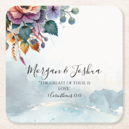 Fall Weddings Underlägg Papper Kvadrat