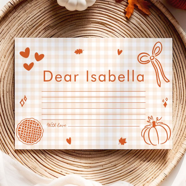 Fall Whimsical Hand plockade Pumpkin Time Capsule Tilläggskort (Hand Drawn Fall Whimsical Hand Drawn Pumpkin Time Capsule Game)