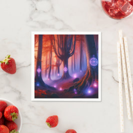 Fall Whimsigoth Enchanted Dusk Forest Découpage Pappersservett