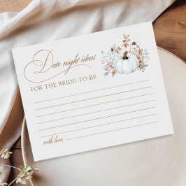 Fall White Pumpkin Möhippa Datum NattIdéer