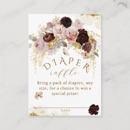 Fall Wildblomma Guld Blommigt Flicka Shower Tilläggskort