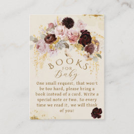 Fall Wildblomma Guld Blommigt Flicka Shower Tilläggskort