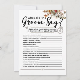 Fall Wildblommor Birch Träd Möhippa Game Inbjudningar