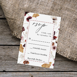 Fall Wildblommor Blommigt no Meal OSA Kort