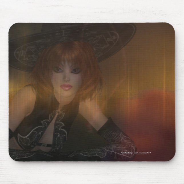 Fall Witch Design 1 Mousepad Musmatta (Framsidan)