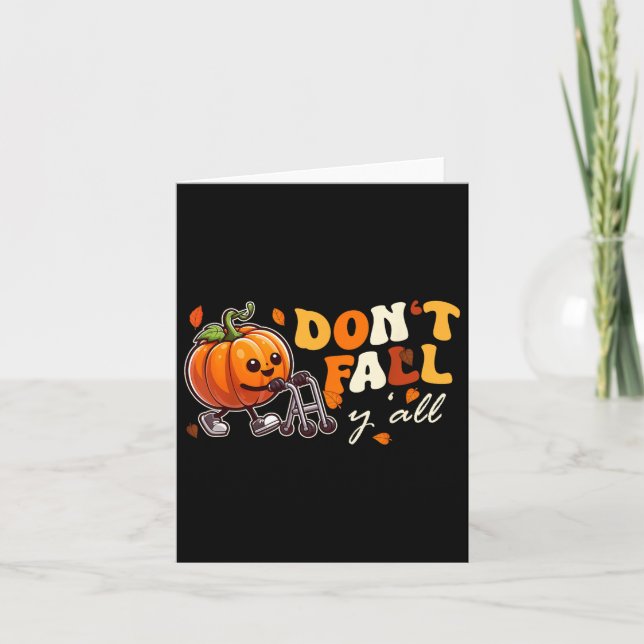 Fall Yall Fall Prevention Automn Fysisk Kort (Framsida)