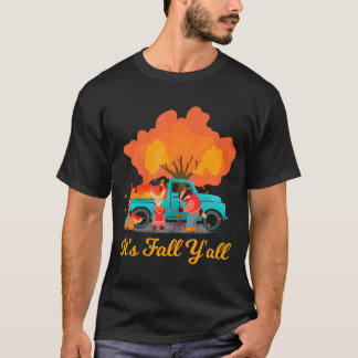 Fall Y'all Gnome Dwarf Höst löv Fall T Shirt