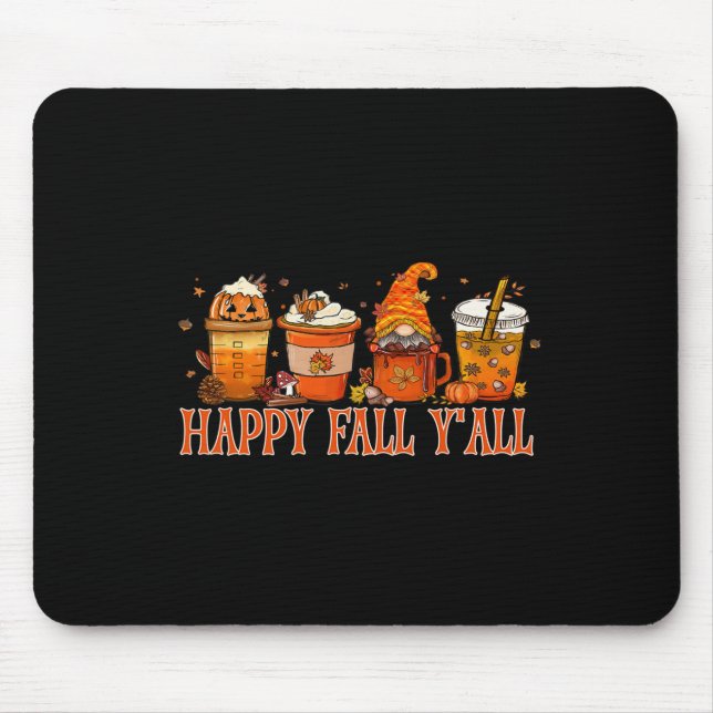 Fall Y'all Gnome Halloween Musmatta (Framsidan)