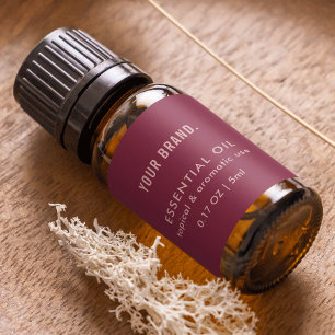 Fälla av honinolja Rosa Essential Oil Dropper Flas Returadress Etikett