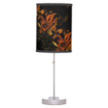 falla färgad lampa med grafik på den