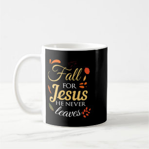 falla för jesus han aldrig lämnar christian jesus kaffemugg