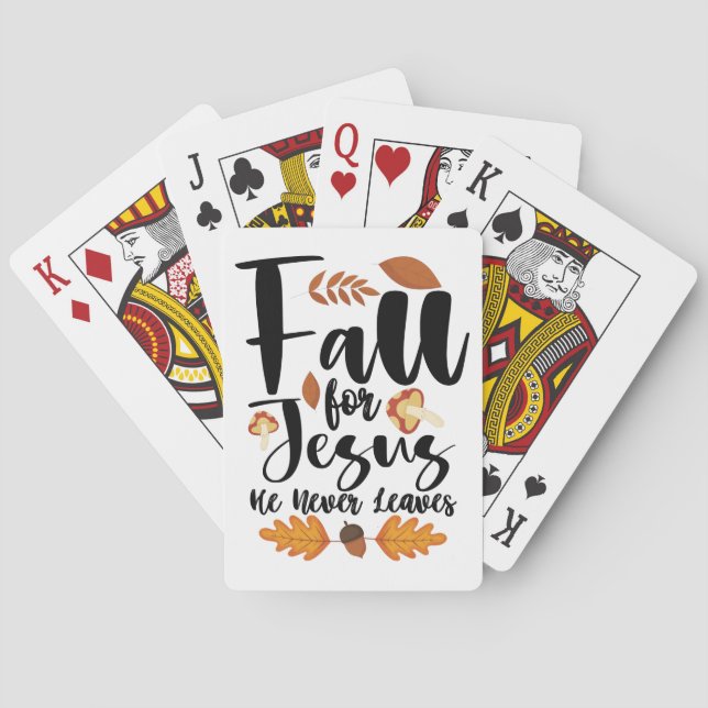 Falla för Jesus han lämnar dig aldrig tack till kr Casinokort (Baksidan)