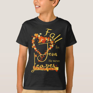 Falla för Jesus han lämnar dig aldrig Tacksam Sali T Shirt