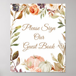 Falla för kärlek Pumpa Vänligen skriv gästbok Poster