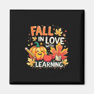 Falla för lärande Pumpa Lärare Höst T-Shirt Magnet
