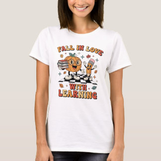 Falla för lärande Retro lärare Höst T Shirt