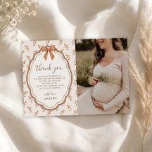 Falla för rustika blommiga baby shower-foto