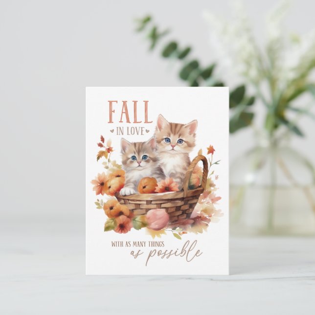 Falla för så många saker som möjligt vykort (Stående Fram)