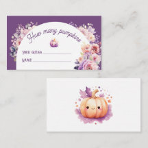 Falla förälskad gissa hur många pumpor baby shower