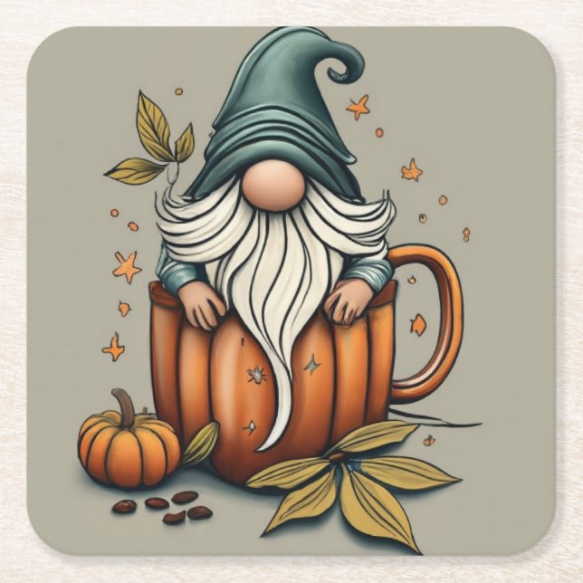 falla gnom-underlägg underlägg papper kvadrat (Framsidan)