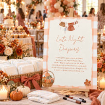 Falla i kärlek Baby Shower Sent Diapers Skylt