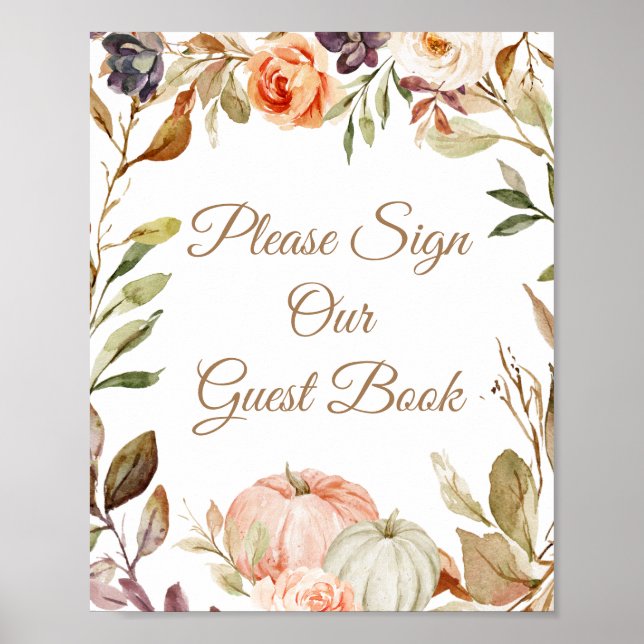 Falla i kärlek pumpa vänligen skriv under vår gäst poster (Framsidan)