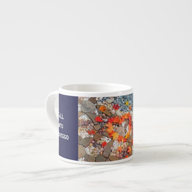 Falla in i Expresso koppar shot koppar Höst Hjärta Espressomugg (Framsida vänster)