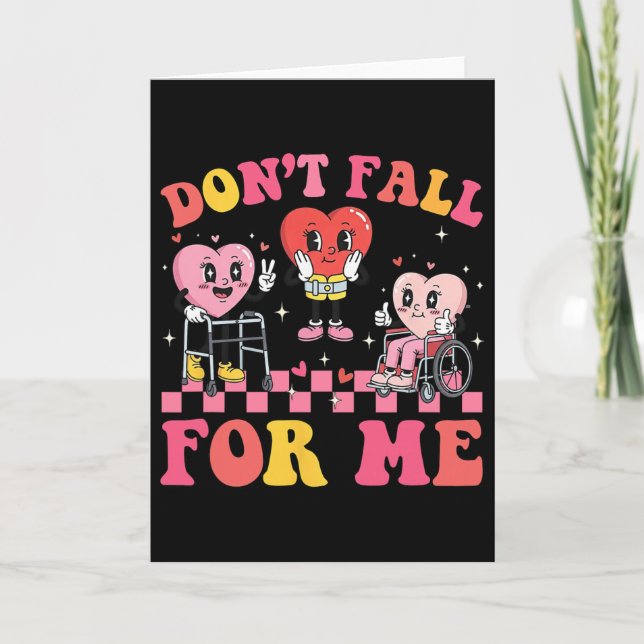 Falla inte för mig Fysioterapi Valentine Fall Kort (Framsida)