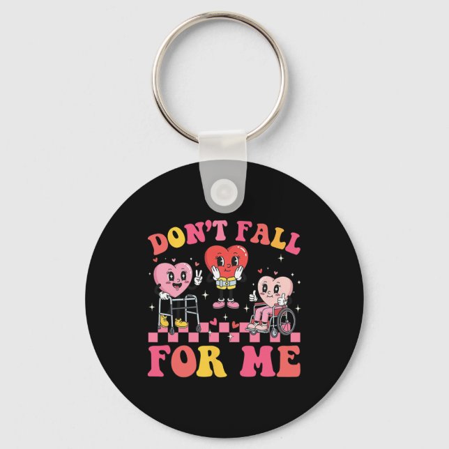 Falla Inte För-mig Fysioterapi Valentine Fall  Nyckelring (Framsida)