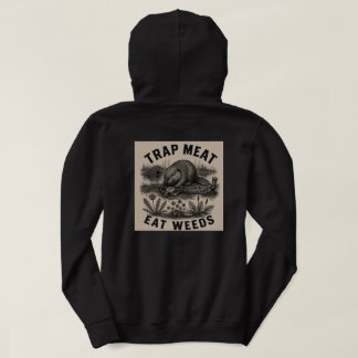 Fälla kött, äta ogräs Beaver Hoodie