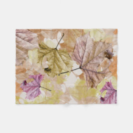 "falla lämnar" höstVARVFILTEN Fleecefilt