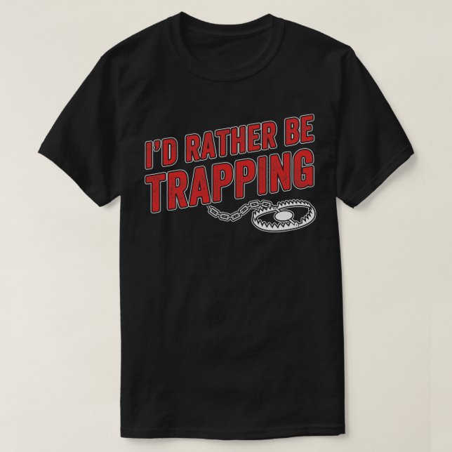 Fälla på svällningsjakt på svällningsfälla M T Shirt (Design framsida)