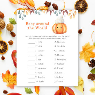 Falla pumpa. Baby runt om i världen spel